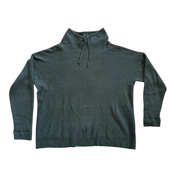 Pendleton Women’s Forest Green 100% Cashmere Knit Sweater with Cowl Neck - Picture 1 of 10